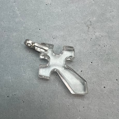 【ガネッシュヒマール産】天然ヒマラヤ水晶クロスペンダントトップ⑨/Ganesh Himal Himalayan Quartz Cross Pendant Top