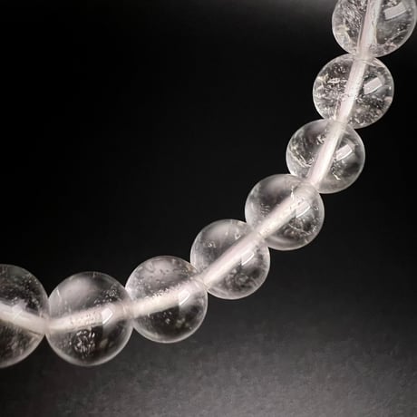 【アンナプルナ産】"手磨き加工"天然ヒマラヤ水晶ブレスレット8mm内径17cm/Annapurna Himalayan Quartz  Bracelet