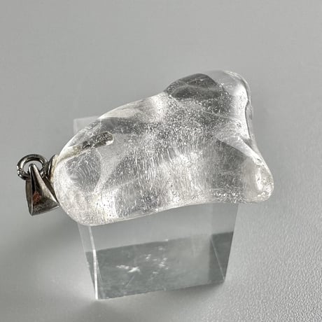 【ガネッシュヒマール産】天然ヒマラヤ水晶ハート型ペンダントトップ/GaneshHimal Himalayan Quartz Heart Pendant Top