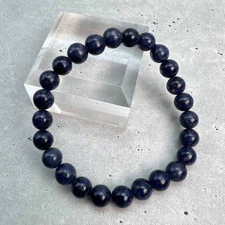 【天然サファイア】ブレスレット(7mm/内径15cm)①/Sapphire Bracelet