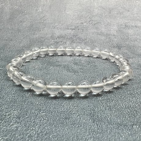 【ガネッシュヒマール産】天然ヒマラヤ水晶ブレスレット6mm内径15cm/Ganesh Himal Himalayan Quartz Bracelet