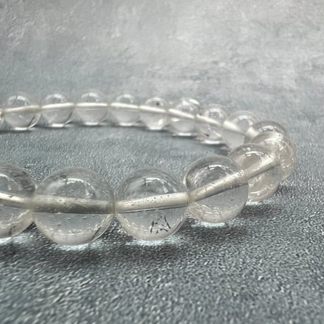 【ガネッシュヒマール産】天然ヒマラヤ水晶ブレスレット9.6~9.9mm内径17cm/Ganesh Himal Himalayan Quartz Bracelet