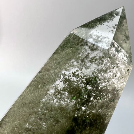 【ガネッシュヒマール産】クローライトイン天然ヒマラヤ水晶ポリッシュポイント/Ganesh Himal Chlorite in Himalayan Quartz Polish Poin