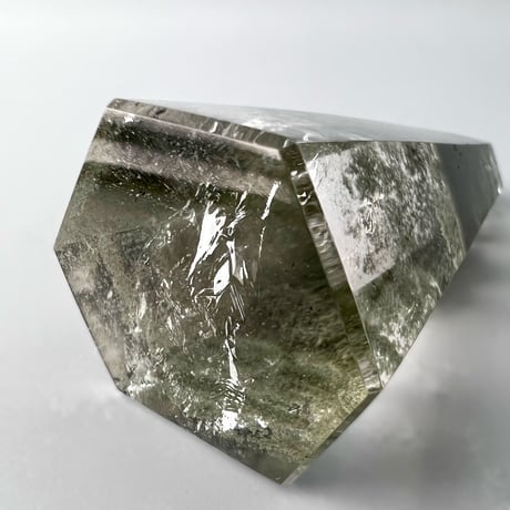 【ガネッシュヒマール産】クローライトイン天然ヒマラヤ水晶ポリッシュポイント/Ganesh Himal Chlorite in Himalayan Quartz Polish Poin