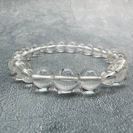 【ガネッシュヒマール産】"手磨き"天然ヒマラヤ水晶ブレスレット/Ganesh Himal Himalayan Quartz Bracelet