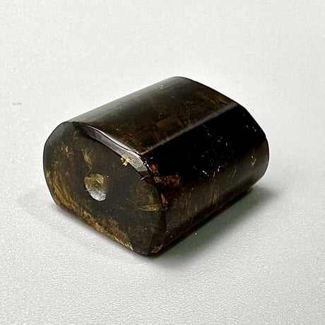 ネパール産ドラバイトトルマリン"手磨き加工"ビーズ⑪/Nepal Dravite Tourmaline Beads