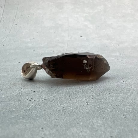【ガウリシャンカール産】天然ヒマラヤスモーキークォーツ バチカン付きペンダントトップ/Gaurishankar HimalayanSmoky Silver925 pendant top