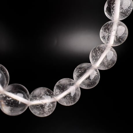 【アンナプルナ産】"手磨き加工"天然ヒマラヤ水晶ブレスレット④10mm内径16cm/Annapurna Himalayan Quartz  Bracelet