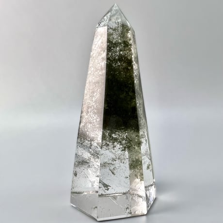 【ガネッシュヒマール産】クローライトイン天然ヒマラヤ水晶ポリッシュポイント/Ganesh Himal Chlorite in Himalayan Quartz Polish Poin