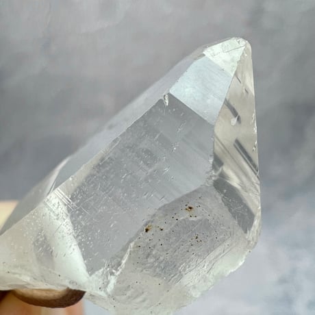 【カイラス産】天然ヒマラヤ水晶革紐付きペンダント⑧/Kailash Himalayan Quartz Pendant