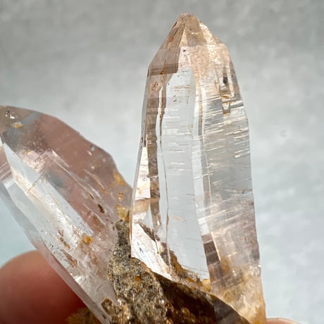 【ガネッシュヒマール産】リモナイトイン天然ヒマラヤ水晶/Ganesh Himal Limonite Himalayan Quartz