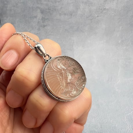 【ガウリシャンカール産】天然ヒマラヤスモーキークォーツ"グリーンターラ様"ペンダントトップ①/Gaurishankar Himalayan Smoky Quartz "Green Tara"