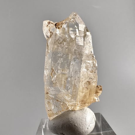 【ガネッシュヒマール産】リモナイトイン天然ヒマラヤ水晶 ミニポイント "HH"/Ganesh Himal Limonite in Himalayan Quartz Mini Point