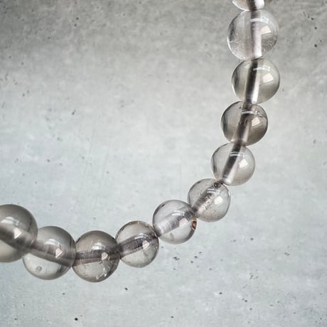 【ガウリシャンカール産】天然ヒマラヤスモーキークォーツ デザインブレスレット/Gaurishankar Smoky Quartz Design Bracelet