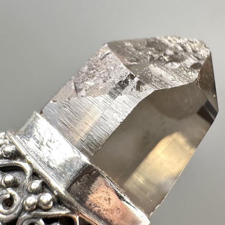 【ガウリシャンカール産】天然ヒマラヤスモーキークォーツ シルバー925ペンダントトップ/GauriShankar Himalayan Smoky Quartz S/V925Pendant Top