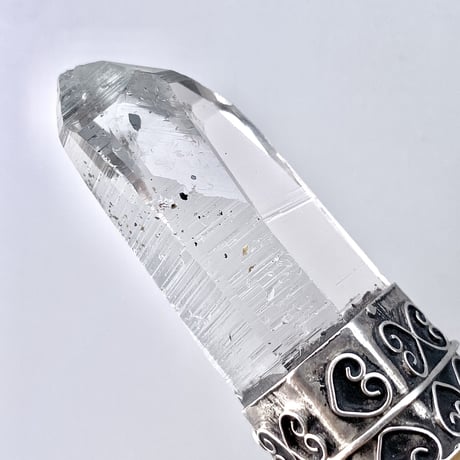 【ガネッシュヒマール】天然ヒマラヤ水晶シルバー925ペンダントトップ