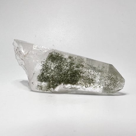 【ガネッシュヒマール産】クローライトイン天然ヒマラヤ水晶ナチュラルポイント③ Ganesh Himal Chlorite in Himalayan Quartz Natural Point