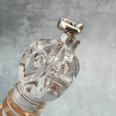 【ガネッシュヒマール産】天然ヒマラヤ水晶"手磨き加工"ペンデュラムペンダント(バジュラ.プルバ)/Ganesh Himal Himalayan Quartz Pendulum