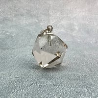【ガネッシュヒマール産】天然ヒマラヤ水晶"手磨き加工"イコサヘドロン"ペンダントトップ/Ganesh Himal Himalayan Quartz "Icosahedron"Pendant Top