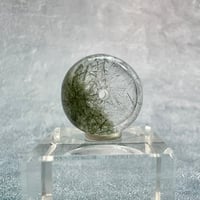 【ガネッシュヒマール産】アクチノライトイン天然ヒマラヤ水晶 タイヤ型ビーズ④iGanesh Himal Actinolite in Himalayan Quartz Tire beads