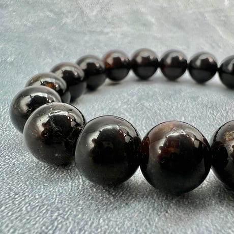 ネパール産🇳🇵ヒマラヤドラバイトトルマリン ブレスレット10mm内径15.5/Nepal Himalayan dravite tourmaline Bracelet