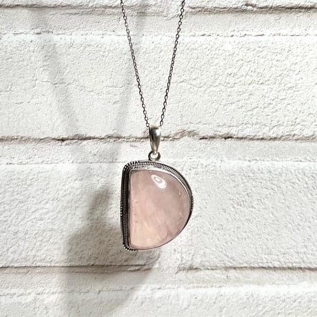 マダガスカル産ローズクォーツペンダントトップ4️⃣ (シルバー925)/Rosequartz Pendant Top