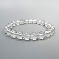 【ハイクオリティー】ガネッシュヒマール産天然ヒマラヤ水晶ブレスレット8mm内径15cm/High Quality Ganesh Himal Himalayan Quartz Bracelet