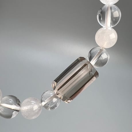 【デザインブレスレット】天然ヒマラヤ水晶デザインブレスレット/Himalayan Quartz Design Bracelet