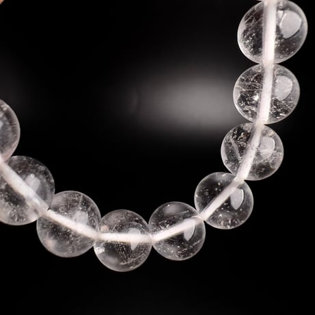 【アンナプルナ産】"手磨き加工"天然ヒマラヤ水晶ブレスレット④10mm内径16cm/Annapurna Himalayan Quartz  Bracelet