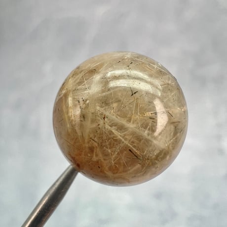 【ガネッシュヒマール産】アクチノライトイン天然ヒマラヤ水晶ビーズ④/Ganesh Himal Actinolite in Himalayan Quartz beads