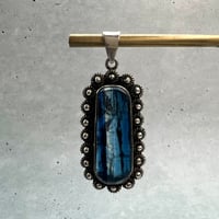 ネパール産天然ヒマラヤカイヤナイトS/V925ペンダントトップ/NEPAL Himalayan Kyanite S/V925 Pendant Top