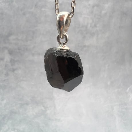 【ガウリシャンカール産】天然ヒマラヤスモーキークォーツ バチカン付きペンダントトップ②/Gaurishankar Himalayan Smoky Silver925 pendant top