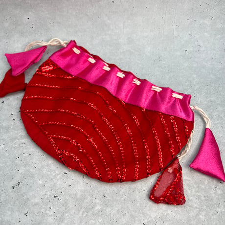"Thaili" handmade in Nepal🇳🇵B-①〜⑦ "タイリ(巾着袋)"ネパール産ハンドメイド