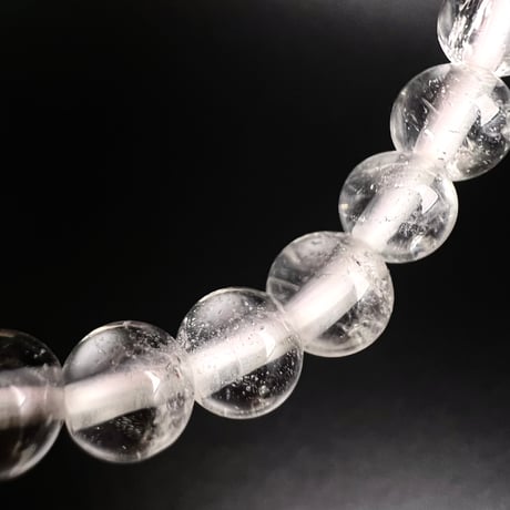 【アンナプルナ産】"手磨き加工"天然ヒマラヤ水晶ブレスレット6mm内径16cm/Annapurna Himalayan Quartz  Bracelet