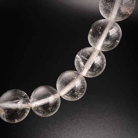 【アンナプルナ産】"手磨き加工"天然ヒマラヤ水晶ブレスレット④10mm内径17cm/Annapurna Himalayan Quartz  Bracelet