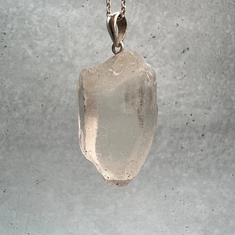 【カイラス産】天然ヒマラヤ水晶バチカン付きペンダントトップ②/Kailash Himalayan Quartz Pendant Top