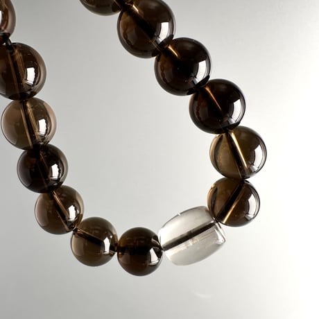 ガウリシャンカール産天然ヒマラヤスモーキークォーツ デザインブレスレット Gaurishankar SmokyQuartz Design Bracelet