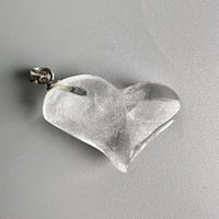 【ガネッシュヒマール産】天然ヒマラヤ水晶ハート型ペンダントトップ/GaneshHimal Himalayan Quartz Heart Pendant Top
