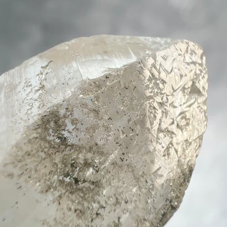 【カイラス産】天然ヒマラヤ水晶革紐付きペンダント/Kailash Himalayan Quartz Pendant