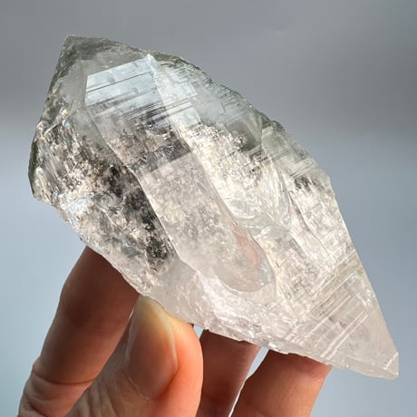 大特価【ガネッシュヒマール産】クローライトイン天然ヒマラヤ水晶⑬/Ganesh Himal Chlorite in Himalayan Quartz