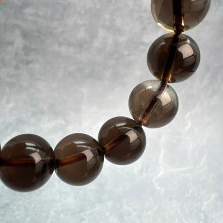 【デザインブレスレット】ガウリシャンカール産天然ヒマラヤスモーキークォーツ/Gaurishankar SmokyQuartz Design Bracelet