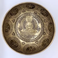 7メタルシンギングボウル23/阿弥陀如来a  ネパール産ハンドメイド