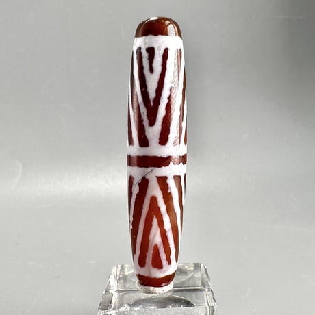 天珠 （めのう）/ カーネリアン ④ Dzi Beads Carnelian