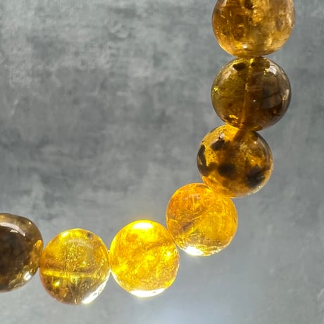 ネパール産🇳🇵ハニートルマリンブレスレット10mm内径15/Nepal Honey Tourmaline Bracelet