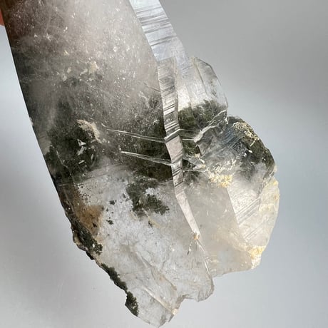 大特価【ガネッシュヒマール産】クローライトイン天然ヒマラヤ水晶❽/Ganesh Himal Chlorite in Himalayan Quartz