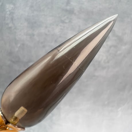 【ガウリシャンカール産】天然ヒマラヤスモーキークォーツ"手磨き加工"ペンダント/ペンデュラム/Gauri Shankar Himalayan Smoky Quartz pendant Pendulum