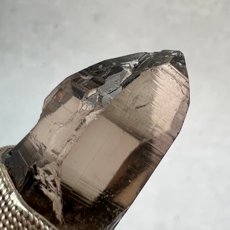 【ガウリシャンカール産】天然ヒマラヤスモーキークォーツ シルバー925ペンダントトップ/GauriShankar Himalayan Smoky Quartz S/V925Pendant Top