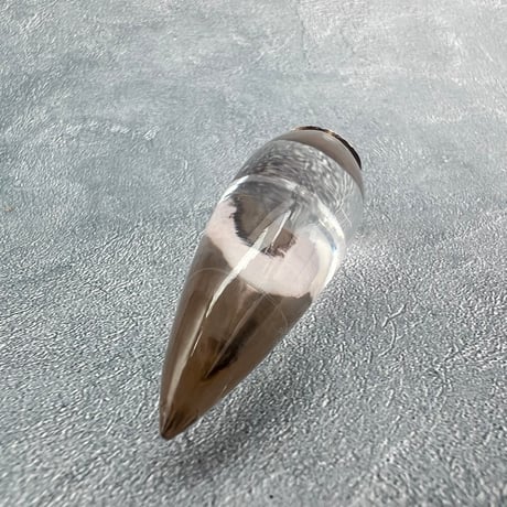 【ガネッシュヒマール産】天然ヒマラヤ水晶"手磨き加工"ペンデュラムペンダントトップ/Ganesh Himal Himalayan Quartz Pendulum Pendant Top