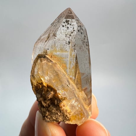 【ガネッシュヒマール産】リモナイトイン天然ヒマラヤ水晶/Ganesh Himal Limonite in Himalayan Quartz