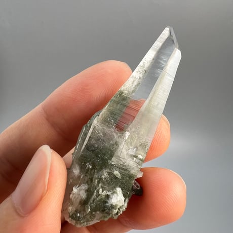 【ガネッシュヒマール産】クローライトイン天然ヒマラヤ水晶/Ganesh Himal Chlorite in Himalayan Quartz